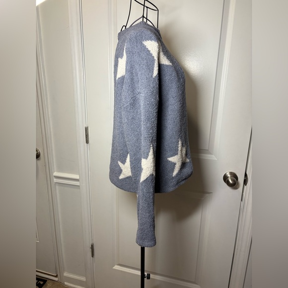 Sincerely Jules Women's Star Pattern Sweater - Blue and White - Picture 2 of 6